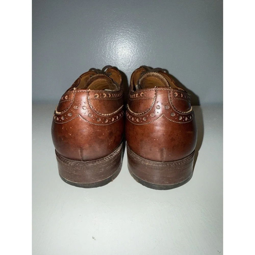Church's Men's Brown Leather Dress Shoes Brogue Oxford US Sz 10.5 Narrow England